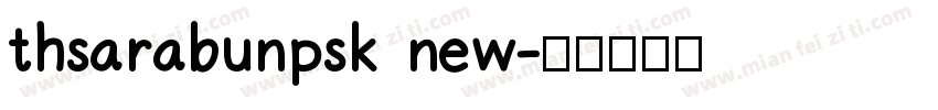 thsarabunpsk new字体转换